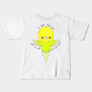 Budgie gonna poop Kids T-Shirt